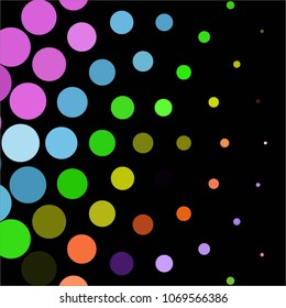 Spotted colorful vector background. Abstract halftone illustration pattern. Vintage texture
