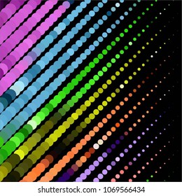 Spotted colorful vector background. Abstract halftone illustration pattern. Vintage texture
