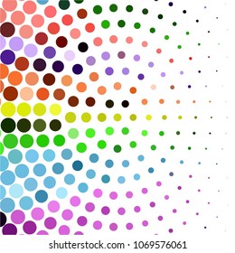 Spotted colorful vector background. Abstract halftone illustration pattern. Vintage texture
