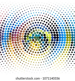 Spotted colorful vector background. Abstract halftone illustration pattern. Vintage texture
