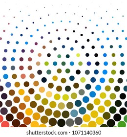 Spotted colorful vector background. Abstract halftone illustration pattern. Vintage texture
