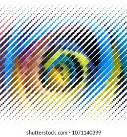 Spotted colorful vector background. Abstract halftone illustration pattern. Vintage texture
