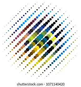 Spotted colorful vector background. Abstract halftone illustration pattern. Vintage texture
