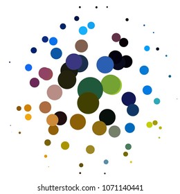 Spotted colorful vector background. Abstract halftone illustration pattern. Vintage texture
