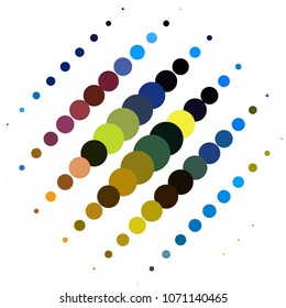 Spotted colorful vector background. Abstract halftone illustration pattern. Vintage texture
