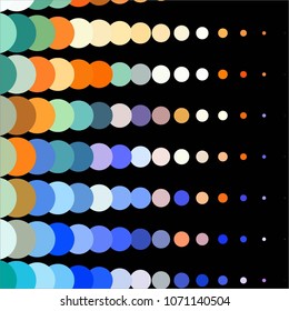 Spotted colorful vector background. Abstract halftone illustration pattern. Vintage texture
