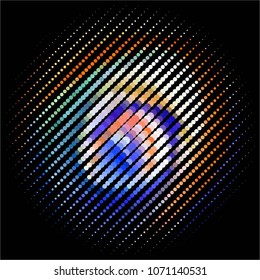 Spotted colorful vector background. Abstract halftone illustration pattern. Vintage texture
