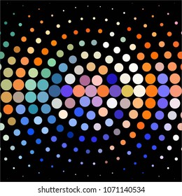 Spotted colorful vector background. Abstract halftone illustration pattern. Vintage texture
