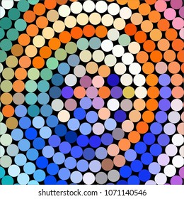 Spotted colorful vector background. Abstract halftone illustration pattern. Vintage texture
