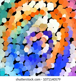 Spotted colorful vector background. Abstract halftone illustration pattern. Vintage texture
