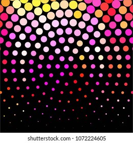 Spotted colorful vector background. Abstract halftone illustration pattern. Vintage texture
