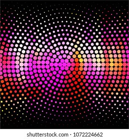 Spotted colorful vector background. Abstract halftone illustration pattern. Vintage texture
