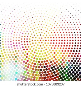 Spotted colorful vector background. Abstract halftone illustration pattern. Vintage texture
