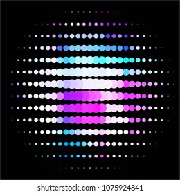 Spotted colorful vector background. Abstract halftone illustration pattern. Vintage texture
