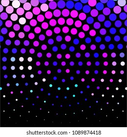 Spotted colorful vector background. Abstract halftone illustration pattern. Vintage texture
