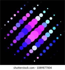 Spotted colorful vector background. Abstract halftone illustration pattern. Vintage texture
