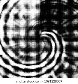 Spotted colorful vector background. Abstract halftone illustration pattern. Vintage texture
