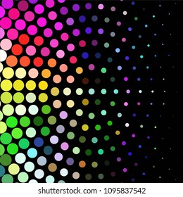 Spotted colorful vector background. Abstract halftone illustration pattern. Vintage texture
