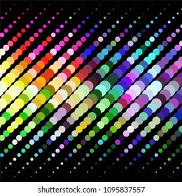 Spotted colorful vector background. Abstract halftone illustration pattern. Vintage texture
