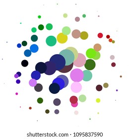 Spotted colorful vector background. Abstract halftone illustration pattern. Vintage texture
