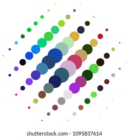 Spotted colorful vector background. Abstract halftone illustration pattern. Vintage texture
