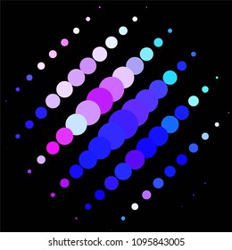 Spotted colorful vector background. Abstract halftone illustration pattern. Vintage texture
