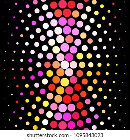 Spotted colorful vector background. Abstract halftone illustration pattern. Vintage texture
