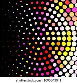 Spotted colorful vector background. Abstract halftone illustration pattern. Vintage texture
