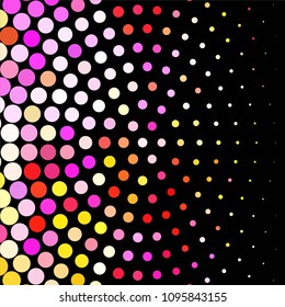 Spotted colorful vector background. Abstract halftone illustration pattern. Vintage texture
