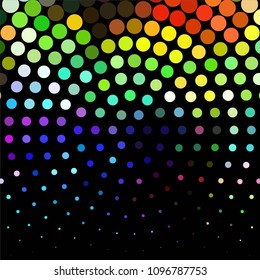 Spotted colorful vector background. Abstract halftone illustration pattern. Vintage texture
