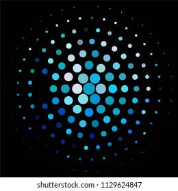 Spotted colorful vector background. Abstract halftone illustration pattern. Vintage texture
