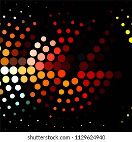 Spotted colorful vector background. Abstract halftone illustration pattern. Vintage texture
