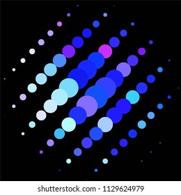 Spotted colorful vector background. Abstract halftone illustration pattern. Vintage texture
