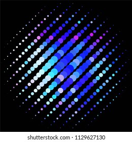 Spotted colorful vector background. Abstract halftone illustration pattern. Vintage texture
