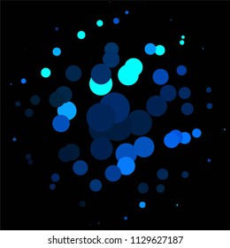 Spotted colorful vector background. Abstract halftone illustration pattern. Vintage texture
