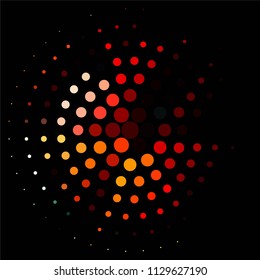 Spotted colorful vector background. Abstract halftone illustration pattern. Vintage texture
