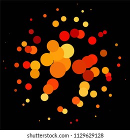 Spotted colorful vector background. Abstract halftone illustration pattern. Vintage texture
