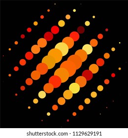 Spotted colorful vector background. Abstract halftone illustration pattern. Vintage texture
