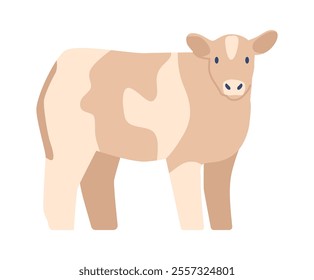 Spotted cow domestic animal vector illustration