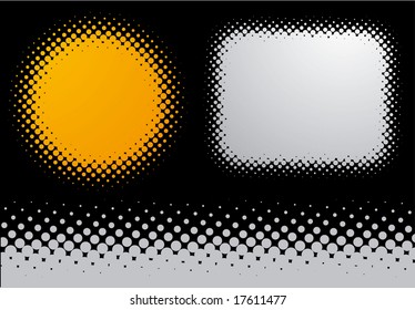 Spotted design elements. Vector.