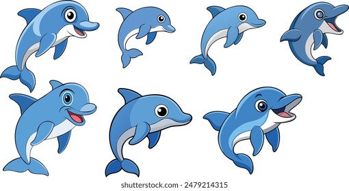 Spotted Dolphin design ,animal vector design 