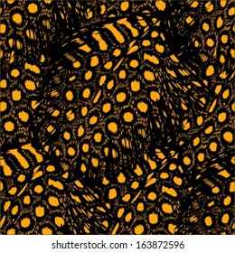 Spotted Feather Seamless Pattern