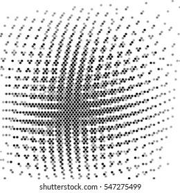 Spotted grunge abstract background halftone effect. Vector illustration