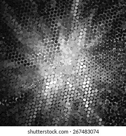 Spotted grunge abstract halftone effect. Star light vector illustration background 