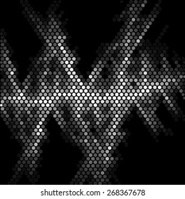 Spotted grunge abstract halftone effect. Vector light illustration background 