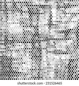 Spotted grunge abstract line background halftone effect 