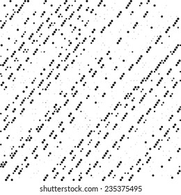 Spotted grunge abstract line background halftone effect. Striped retro black and white texture. Vector ink grunge brush. Illustration background. 