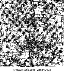 Spotted grunge abstract line background halftone effect. Vector illustration. Grunge texture.