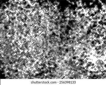 Spotted grunge abstract line background halftone effect. Vector illustration.