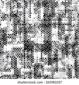 Spotted grunge abstract line background halftone effect 